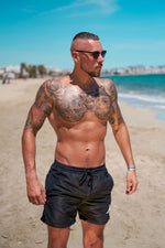 Premium Swim Shorts - Black/White