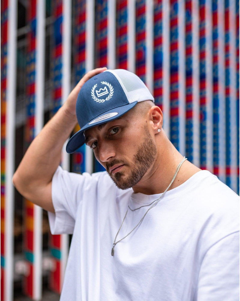 Trucker Snapback - Navy/White