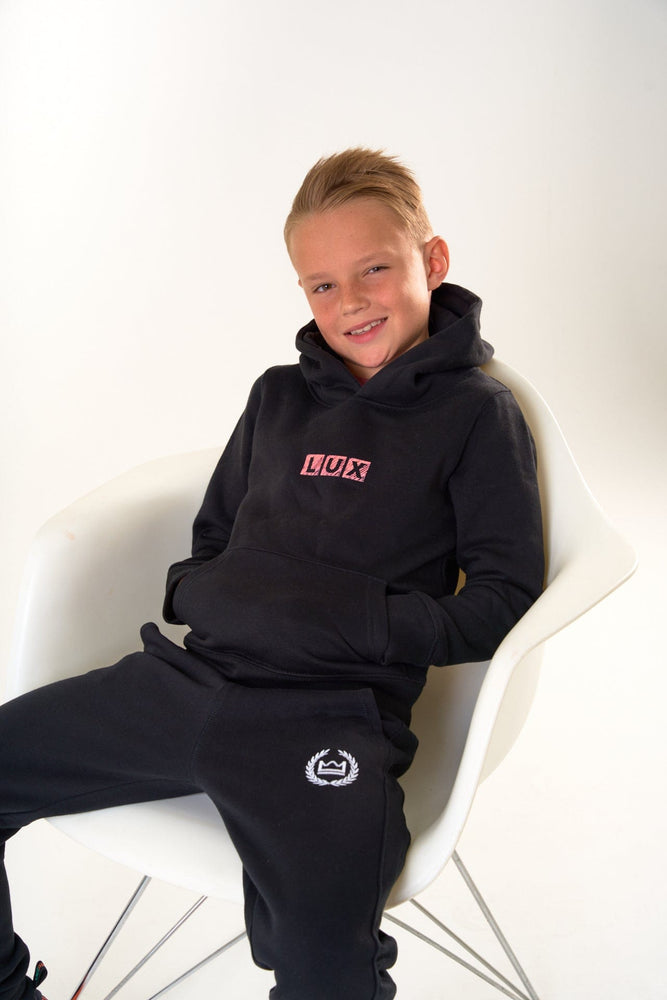 LUX SPORT - Luxury Athleisure Wear Lux Jnr Hoodie Lux Jnr Block Hoodie - Black
