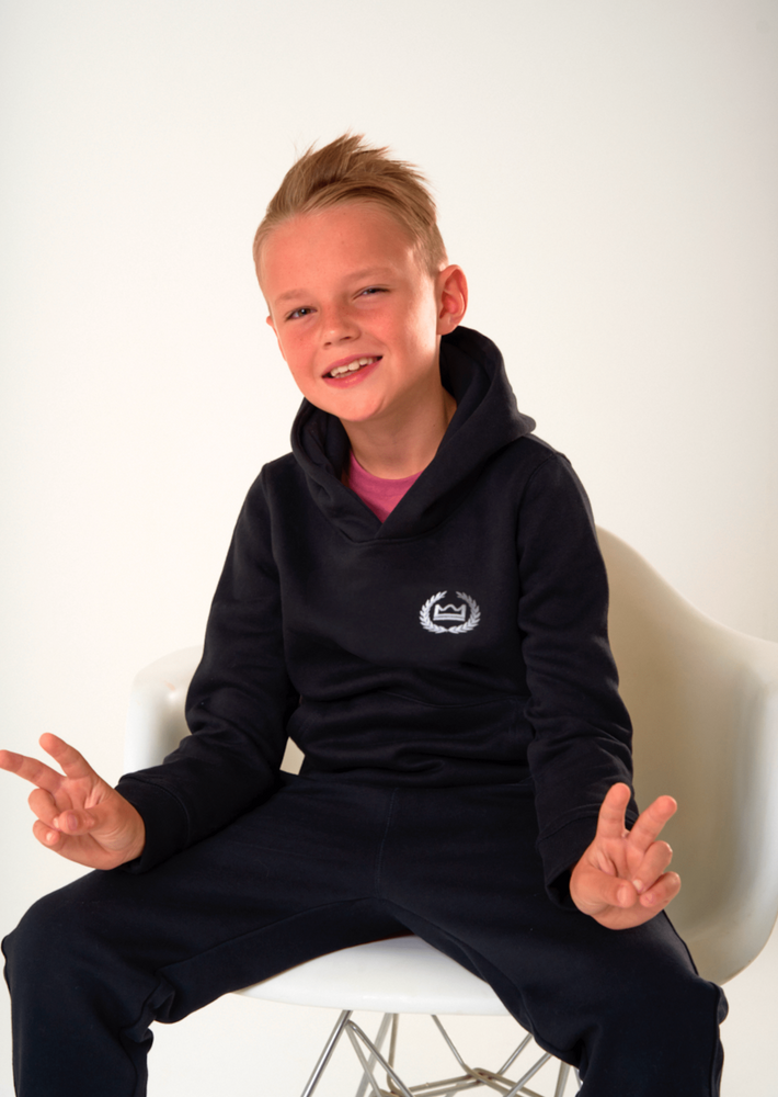 LUX SPORT - Luxury Athleisure Wear Lux Jnr Hoodie Lux Jnr Logo Hoodie - Black