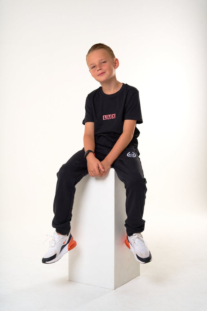 Lux Jnr Block Tee - Black