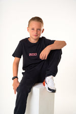 LUX SPORT - Luxury Athleisure Wear Lux Jnr T-Shirt Lux Jnr Block Tee - Black
