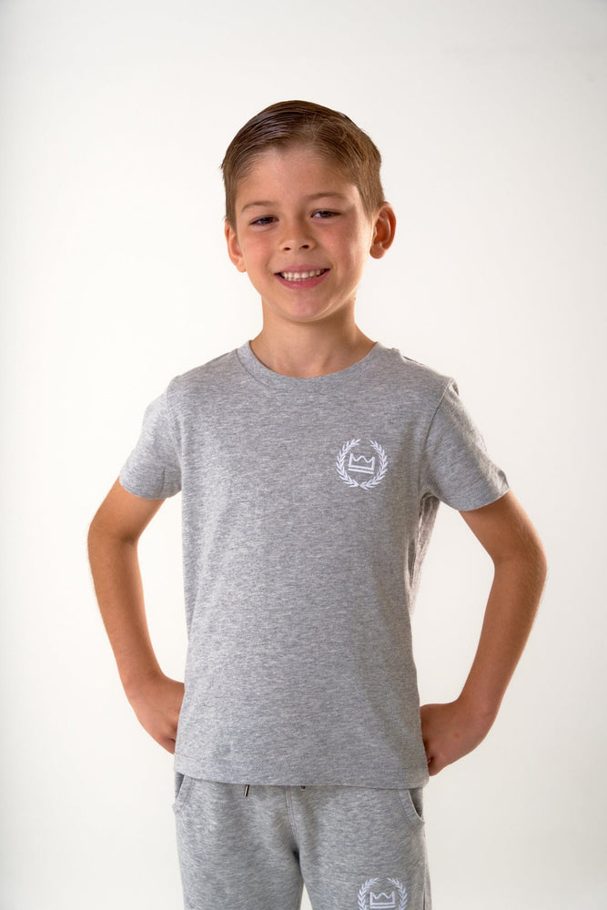 Lux Jnr Logo Tee - Grey