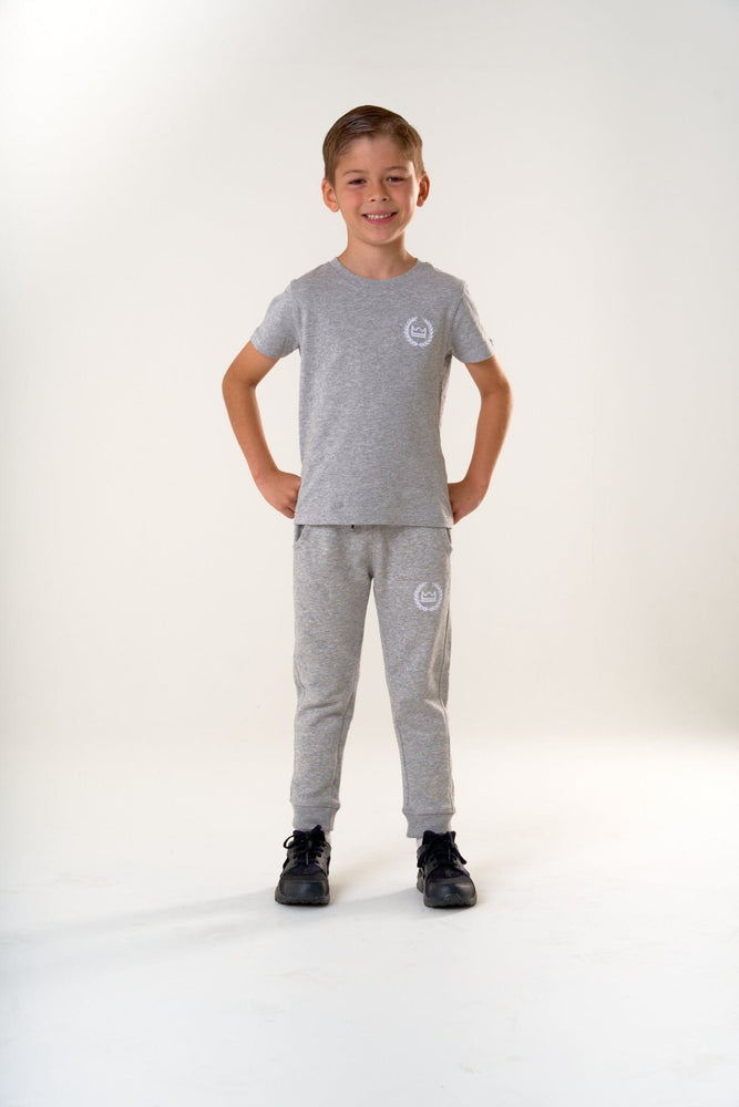 LUX SPORT - Luxury Athleisure Wear Lux Jnr T-Shirt Lux Jnr Logo Tee - Grey