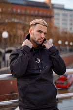 LUX SPORT - Active Streetwear Mens Hoodies & Jackets Performance Hoodie - Black/Gold