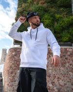 LUX SPORT - Active Streetwear Mens Hoodies & Jackets Performance Hoodie - White