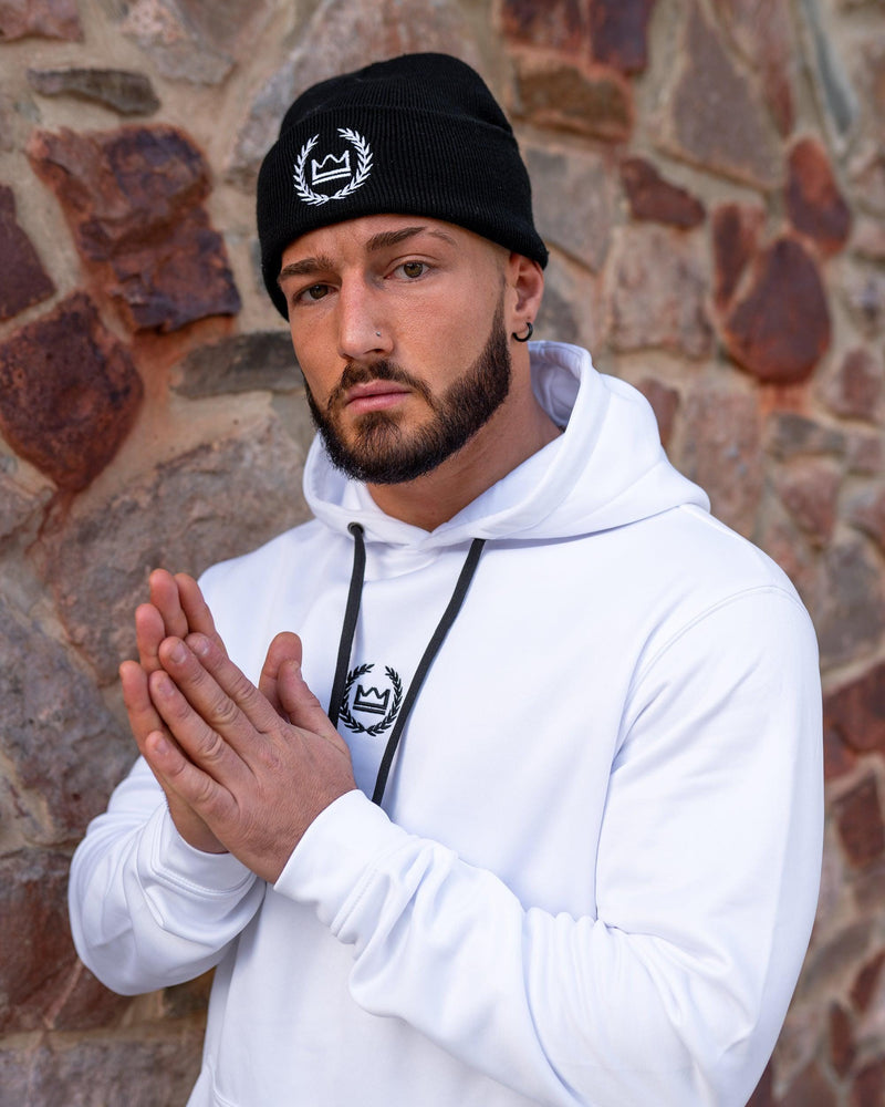 LUX SPORT - Active Streetwear Mens Hoodies & Jackets Performance Hoodie - White