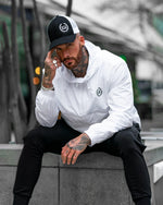 LUX SPORT - Active Streetwear Mens Hoodies & Jackets Pullover Jacket - White