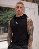 Sleeveless Hoodie - Black