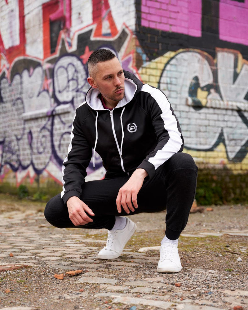 LUX SPORT - Active Streetwear Mens Hoodies & Jackets Sports Hoodie - Black
