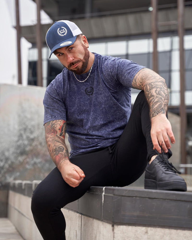 Acid Wash Tee - Indigo