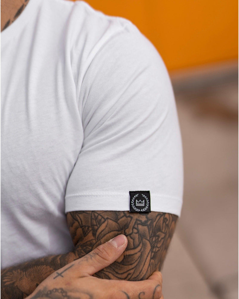 Longline Tee - White - LV2LFT - Lifestyle Apparel & Gymwear