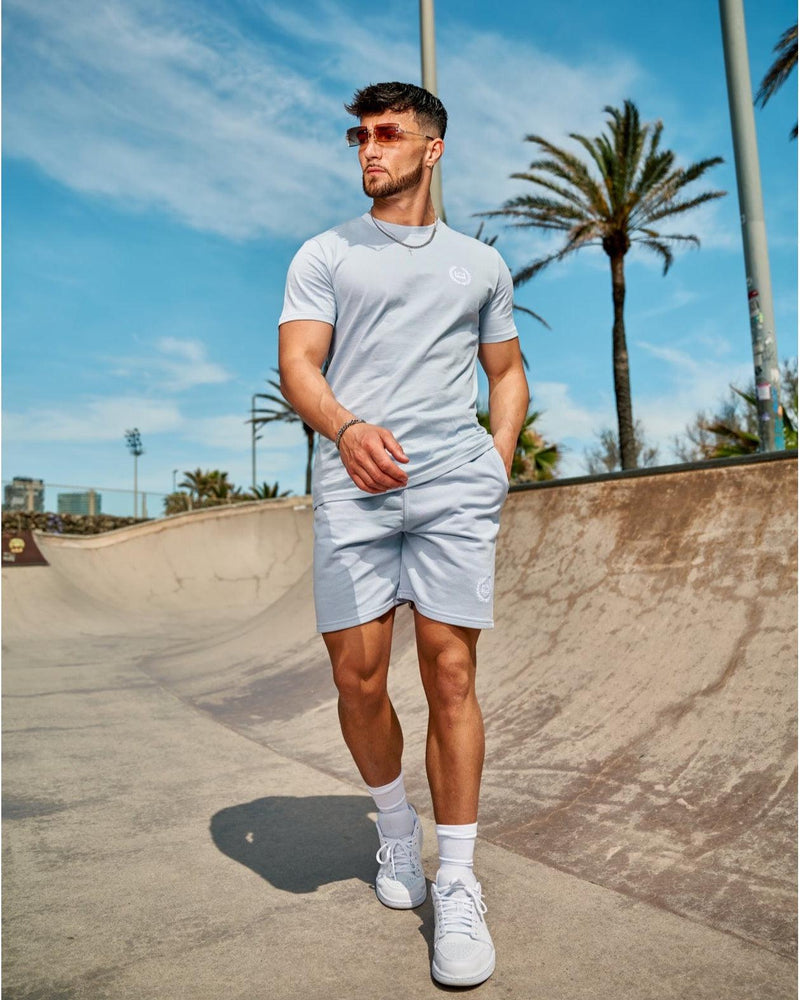 LUX SPORT - Active Streetwear Mens T-Shirts & Tops Organic Tee - Blue