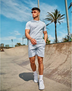 LUX SPORT - Active Streetwear Mens T-Shirts & Tops Organic Tee - Blue
