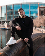 Premium Raglan Crew Neck - Black