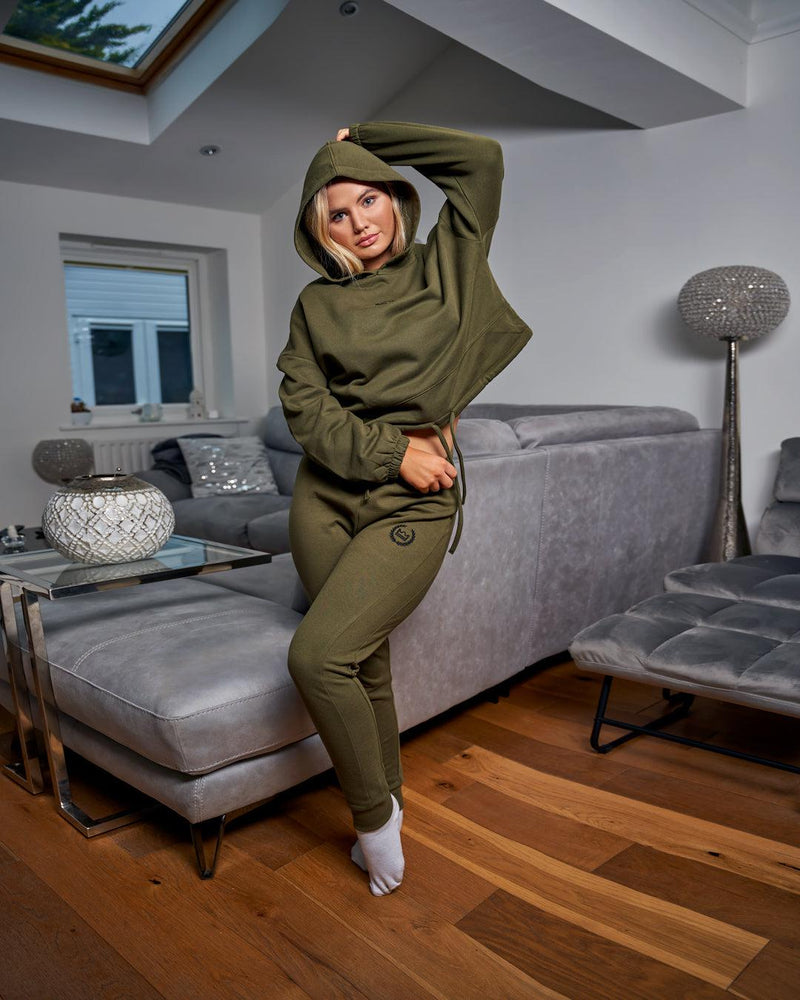 LUX SPORT - Active Streetwear Women's Bottoms/Leggings Lounge Joggers - Olive