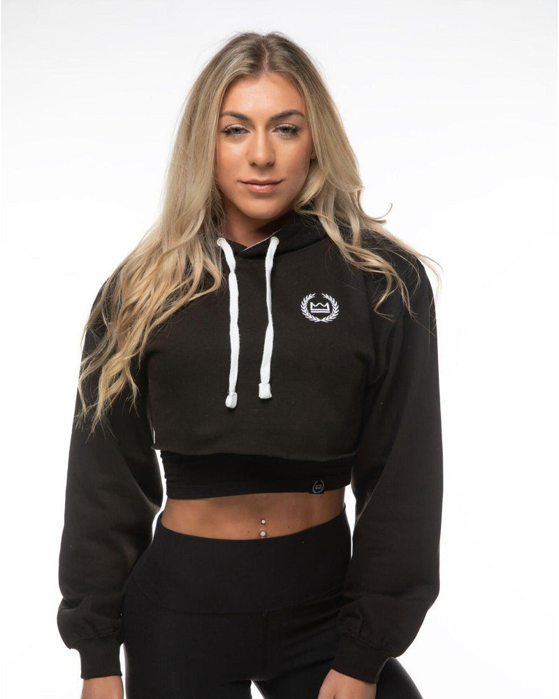 Cropped Hoodie - Black