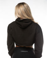 Cropped Hoodie - Black - LV2LFT - Lifestyle Apparel & Gymwear