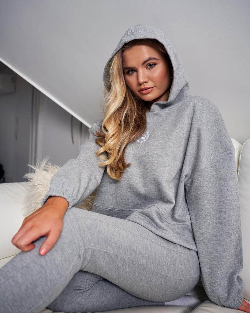 Lounge Drawstring Hoodie - Grey