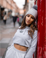 Oversized Crop Hoodie - Grey - LV2LFT - Lifestyle Apparel & Gymwear