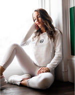 Oversized Crop Hoodie - White - LV2LFT - Lifestyle Apparel & Gymwear