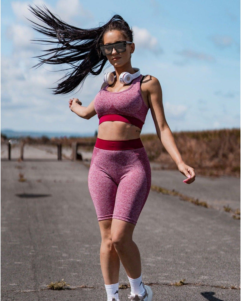 Sculpt Seamless Cycle Shorts - Burgundy