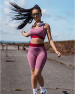 Sculpt Seamless Cycle Shorts - Burgundy