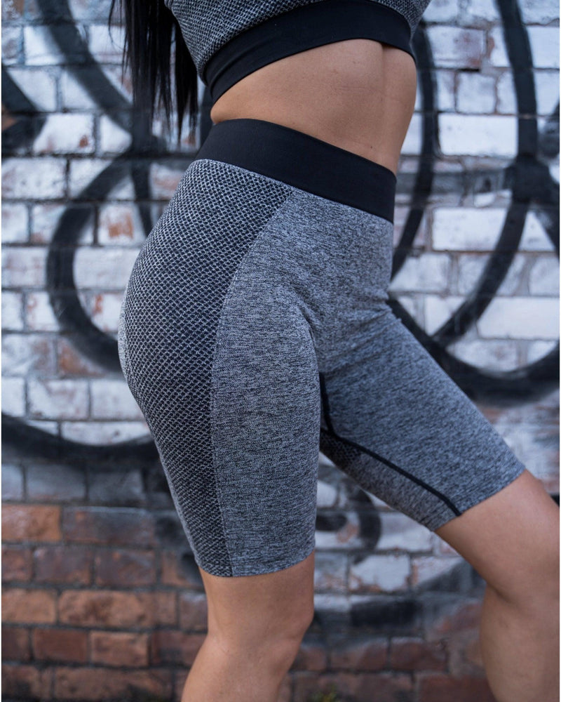 Sculpt Seamless Cycle Shorts - Charcoal - LV2LFT - Lifestyle Apparel & Gymwear