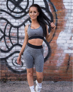 Sculpt Seamless Cycle Shorts - Charcoal - LV2LFT - Lifestyle Apparel & Gymwear