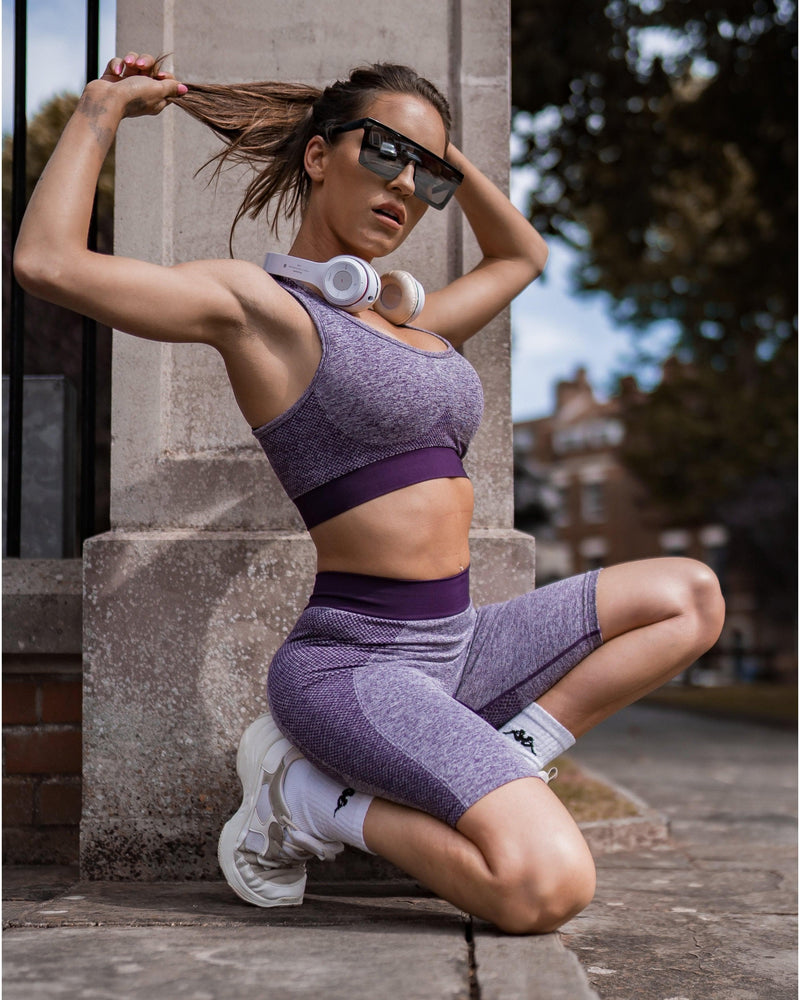 Sculpt Seamless Cycle Shorts - Purple