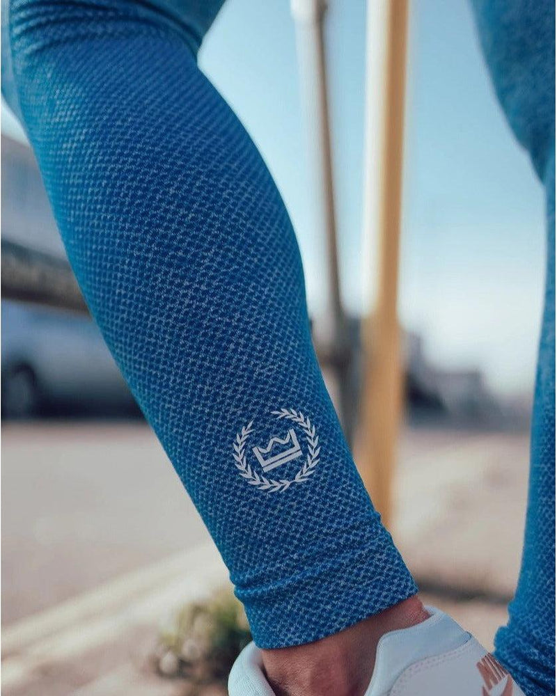 Sculpt Seamless Leggings - Blue - LV2LFT - Lifestyle Apparel & Gymwear